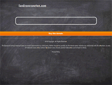 Tablet Screenshot of landroveroneten.com